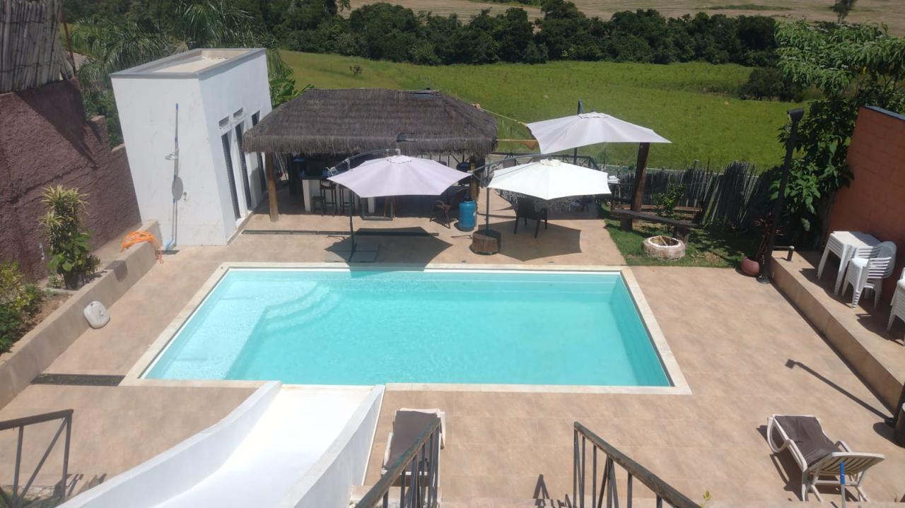 Piscina vista de cima